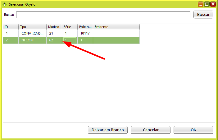 plano 9 seletor serie selecionar